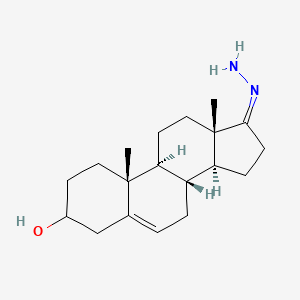 molecular formula C19H30N2O B8071992 (8R,9S,10R,13S,14S,17Z)-17-hydrazinylidene-10,13-dimethyl-1,2,3,4,7,8,9,11,12,14,15,16-dodecahydrocyclopenta[a]phenanthren-3-ol 