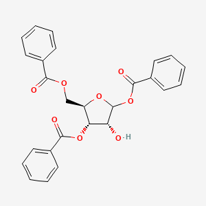 molecular formula C26H22O8 B8072079 1,3,5-Tri-o-benzoyl-d-ribofuranose 