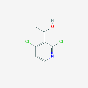 molecular formula C7H7Cl2NO B8072126 1-(2,4-Dichloropyridin-3-yl)ethanol 