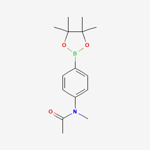 molecular formula C15H22BNO3 B8072140 N-methyl-N-(4-(4,4,5,5-tetramethyl-1,3,2-dioxaborolan-2-yl)phenyl)acetamide 