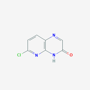 molecular formula C7H4ClN3O B8072158 6-Chloropyrido[2,3-b]pyrazin-3(4H)-one 