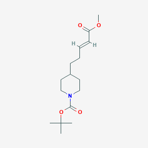 (E)-tert-butyl 4-(5-methoxy-5-oxopent-3-en-1-yl)piperidine-1-carboxylate