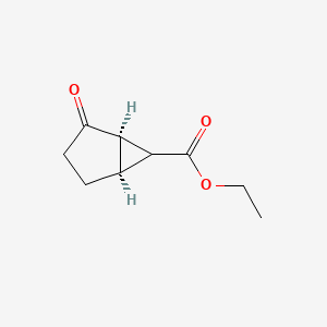 molecular formula C9H12O3 B8072229 ethyl (1R,5S)-2-oxobicyclo[3.1.0]hexane-6-carboxylate 