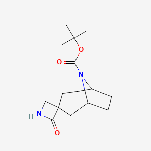 molecular formula C14H22N2O3 B8072239 tert-Butyl 2-oxo-8'-azaspiro[azetidine-3,3'-bicyclo[3.2.1]octane]-8'-carboxylate 