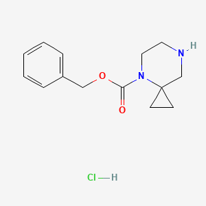 molecular formula C14H19ClN2O2 B8072246 4,7-Diaza-spiro[2.5]octane-4-carboxylic acid benzyl ester (hydrochloride) 