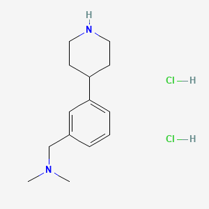 N,N-Dimethyl-1-(3-(piperidin-4-yl)phenyl)methanamine dihydrochloride