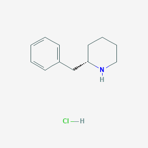 molecular formula C12H18ClN B8072394 (S)-2-Benzylpiperidine hydrochloride 