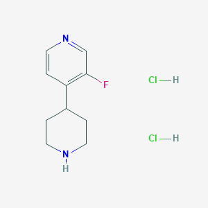 molecular formula C10H15Cl2FN2 B8072398 3-Fluoro-4-(piperidin-4-yl)pyridine dihydrochloride 
