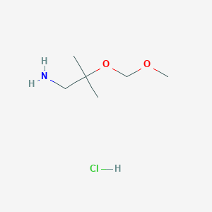 molecular formula C6H16ClNO2 B8072409 2-(Methoxymethoxy)-2-methylpropan-1-amine hydrochloride 