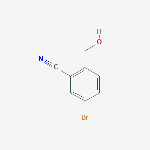 molecular formula C8H6BrNO B8072412 5-Bromo-2-(hydroxymethyl)benzonitrile 