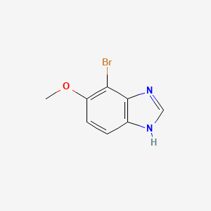 molecular formula C8H7BrN2O B8072450 1H-Benzimidazole, 7-bromo-6-methoxy- CAS No. 1008361-66-7