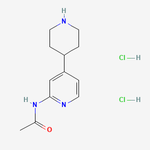 molecular formula C12H19Cl2N3O B8072467 N-(4-(Piperidin-4-yl)pyridin-2-yl)acetamide dihydrochloride 