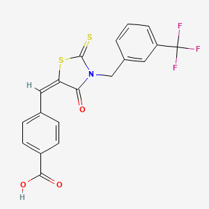 molecular formula C19H12F3NO3S2 B8072486 CID 134812841 