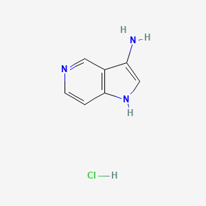 molecular formula C7H8ClN3 B8072502 1H-Pyrrolo[3,2-c]pyridin-3-amine hydrochloride 