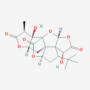 (3R,6R,8S,10R,11S,13S,16S,17R)-8-tert-butyl-6,17-dihydroxy-16-methyl-2,4,14,19-tetraoxahexacyclo[8.7.2.01,11.03,7.07,11.013,17]nonadecane-5,15,18-trione