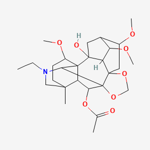 molecular formula C27H41NO8 B8072568 Deltamine 6-acetate 