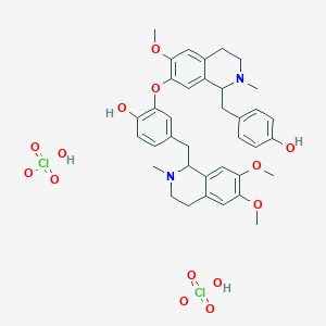 4-[(6,7-dimethoxy-2-methyl-3,4-dihydro-1H-isoquinolin-1-yl)methyl]-2-[[1-[(4-hydroxyphenyl)methyl]-6-methoxy-2-methyl-3,4-dihydro-1H-isoquinolin-7-yl]oxy]phenol;perchloric acid