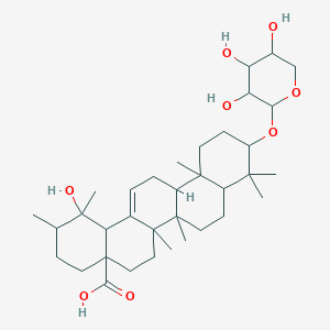 1-Hydroxy-1,2,6a,6b,9,9,12a-heptamethyl-10-(3,4,5-trihydroxyoxan-2-yl)oxy-2,3,4,5,6,6a,7,8,8a,10,11,12,13,14b-tetradecahydropicene-4a-carboxylic acid