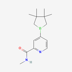 N-Methyl-4-(3,3,4,4-tetramethylborolan-1-yl)pyridine-2-carboxamide