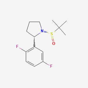 (S)-1-((S)-tert-butylsulfinyl)-2-(2,5-difluorophenyl)pyrrolidine