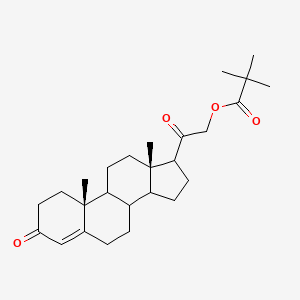 (8xi,9xi,14xi,17xi)-3,20-Dioxopregn-4-en-21-yl 2,2-dimethylpropanoate