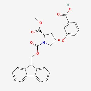 3-[(3S,5S)-1-(9H-fluoren-9-ylmethoxycarbonyl)-5-methoxycarbonylpyrrolidin-3-yl]oxybenzoic acid