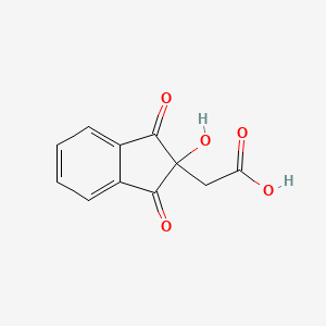 2-(2-Hydroxy-1,3-dioxoinden-2-yl)acetic acid