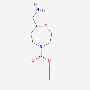 Tert-butyl 7-(aminomethyl)-1,4-oxazepane-4-carboxylate