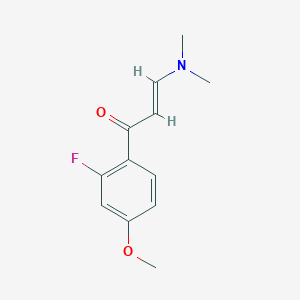 (E)-3-(dimethylamino)-1-(2-fluoro-4-methoxyphenyl)prop-2-en-1-one