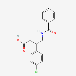 3-(4-Chlorophenyl)-4-(phenylformamido)butanoic acid