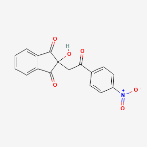 2-Hydroxy-2-[2-(4-nitrophenyl)-2-oxoethyl]indene-1,3-dione