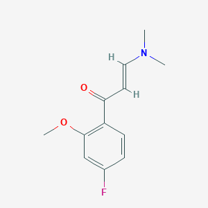 molecular formula C12H14FNO2 B8072994 1-(2-Methoxy-4-fluorophenyl)-3-dimethylamino-2-propene-1-one 