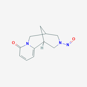 molecular formula C11H13N3O2 B8073019 (1S)-11-nitroso-7,11-diazatricyclo[7.3.1.02,7]trideca-2,4-dien-6-one 