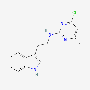 4-chloro-N-[2-(1H-indol-3-yl)ethyl]-6-methyl-2-pyrimidinamine