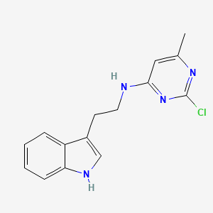 molecular formula C15H15ClN4 B8073052 2-chloro-N-[2-(1H-indol-3-yl)ethyl]-6-methyl-4-pyrimidinamine 