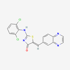 molecular formula C18H10Cl2N4OS B8073090 CID 15981157 