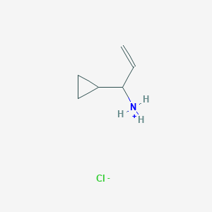 1-Cyclopropylprop-2-enylazanium;chloride