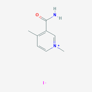 1,4-Dimethylpyridin-1-ium-3-carboxamide;iodide