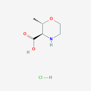 (2S,3R)-2-Methylmorpholine-3-carboxylic acid hydrochloride
