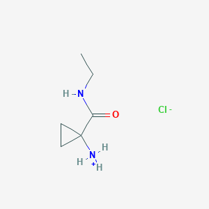 [1-(Ethylcarbamoyl)cyclopropyl]azanium;chloride