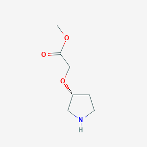 (R)-(Pyrrolidin-3-yloxy)-acetic acid methyl ester