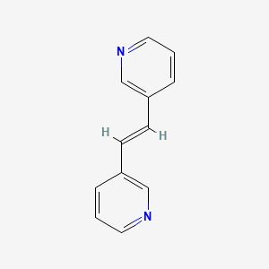molecular formula C12H10N2 B8073244 (E)-1,2-Di(pyridin-3-yl)ethene 