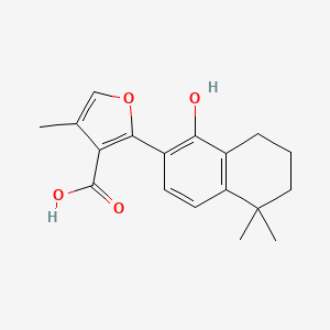 2-(1-hydroxy-5,5-dimethyl-7,8-dihydro-6H-naphthalen-2-yl)-4-methylfuran-3-carboxylic acid