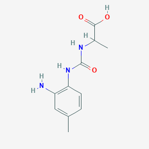 2-[(2-Amino-4-methylphenyl)carbamoylamino]propanoic acid