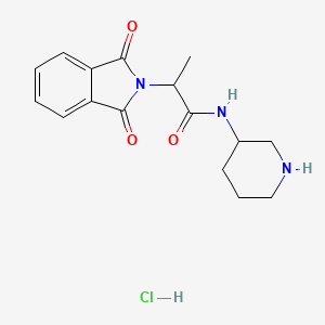 2-(1,3-dioxoisoindol-2-yl)-N-piperidin-3-ylpropanamide;hydrochloride