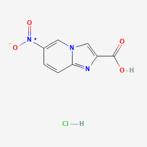 6-Nitroimidazo[1,2-a]pyridine-2-carboxylic acid;hydrochloride