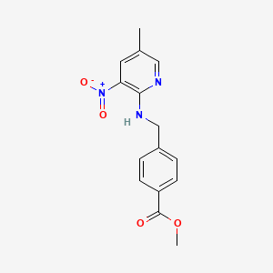 Methyl 4-[[(5-methyl-3-nitropyridin-2-yl)amino]methyl]benzoate
