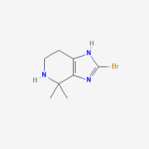 molecular formula C8H12BrN3 B8073315 2-bromo-4,4-dimethyl-3H,4H,5H,6H,7H-imidazo[4,5-c]pyridine 
