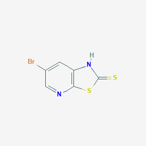 molecular formula C6H3BrN2S2 B8073335 6-bromo-1H-[1,3]thiazolo[5,4-b]pyridine-2-thione 
