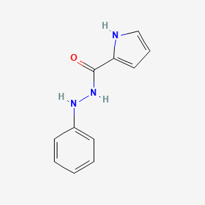 molecular formula C11H11N3O B8073432 N'-phenyl-1H-pyrrole-2-carbohydrazide 